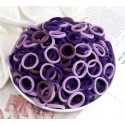 Violetinių spalvų plaukų gumytės, 15 vnt