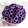 Violetinių spalvų plaukų gumytės, 15 vnt