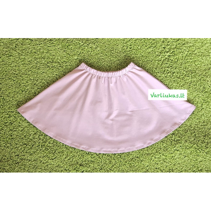 Dusty pink spalvos sijonėlis, 34 cm ilgio (M110)