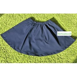 Tamsiai mėlynos spalvos sijonėlis, 34 cm ilgio (M111)