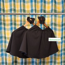 Juodas sijonėlis, 34 cm ilgio (M103)