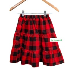 Ilgas languotas  flanelės sijonas, 3-4 m (M125)