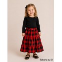 Ilgas languotas  flanelės sijonas, 3-4 m (M125)