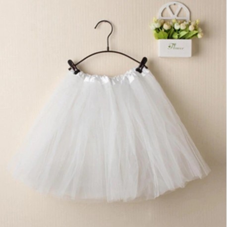 Baltas TUTU sijonas merginoms