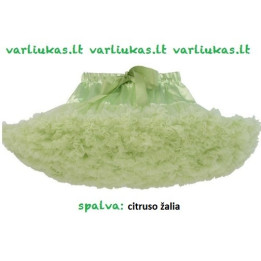 Citruso žalios spalvos sijonėlis, 30 cm ilgio